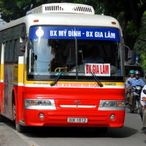 xe bus từ Bến xe Giáp Bát đến Phố Nỉ