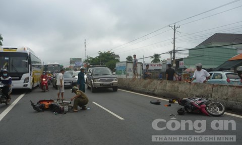 May mắn không có người thiệt mạng trong vụ tai nạn giao thông